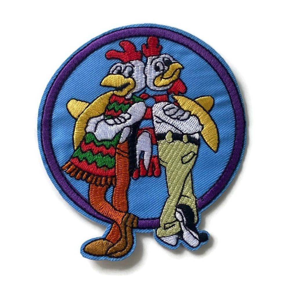 Los Pollos Locos Embroidered Patch